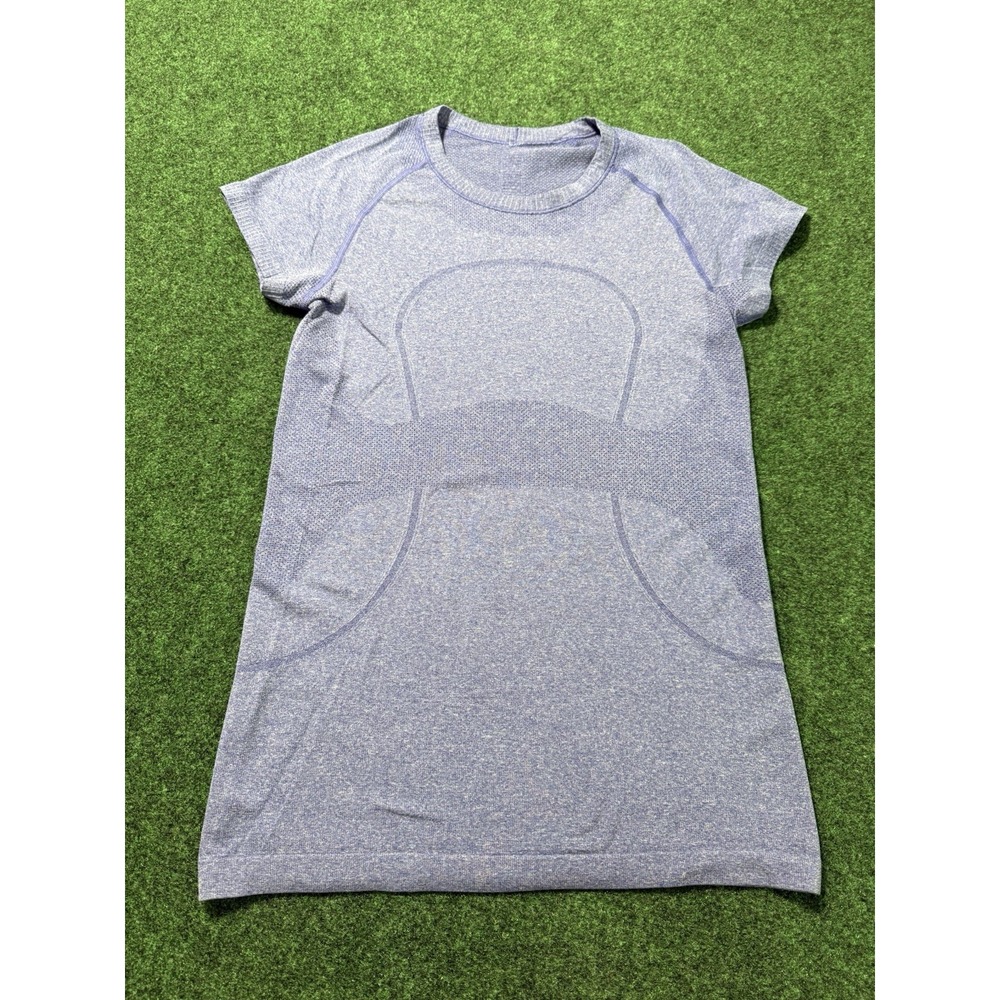 Lululemon‎ Swiftly Tech Tee Shirt Women 8? Purple Crew Neck Short Sleeve